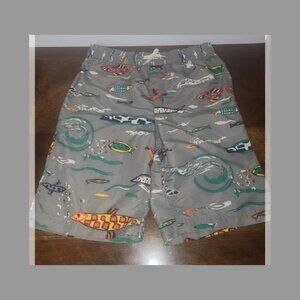 Lands' End Kids Swim Trunks with Colorful Fish XL 18-20